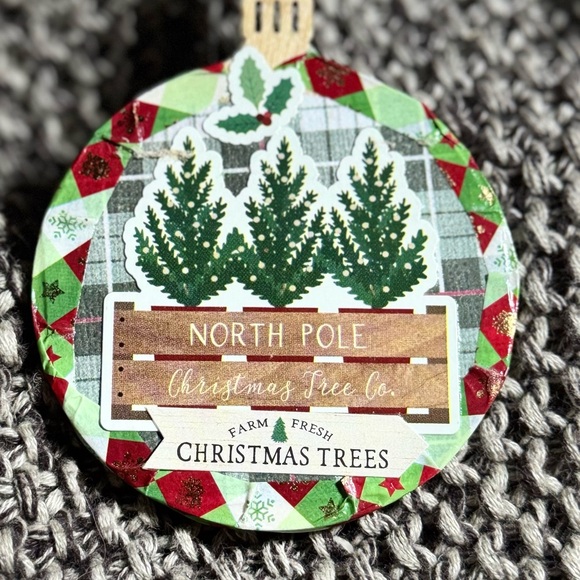 A set of 4 new unique handmade wooden 2.75x2.75” Christmas Tree Ornaments $32 - Picture 4 of 14